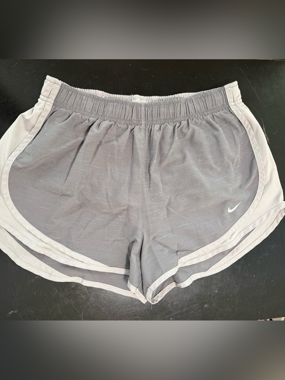 Nike Women's Light Gray Athletic Running Shorts